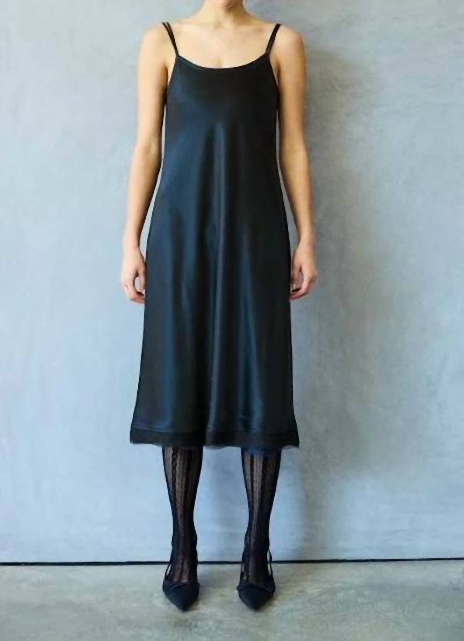 Brazeau Tricot - Classic Organza Petal Slip Midi Dress