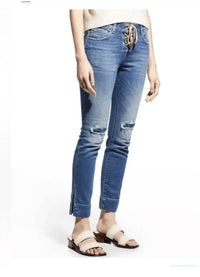 Ser.O.Ya - Luca Lace Up Slim Jeans