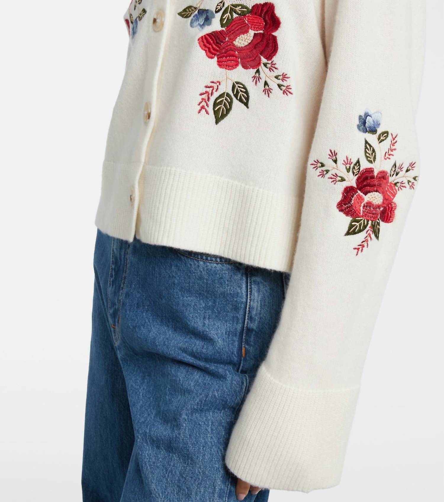 Farm Rio - Flowers Embroidery Cardigan