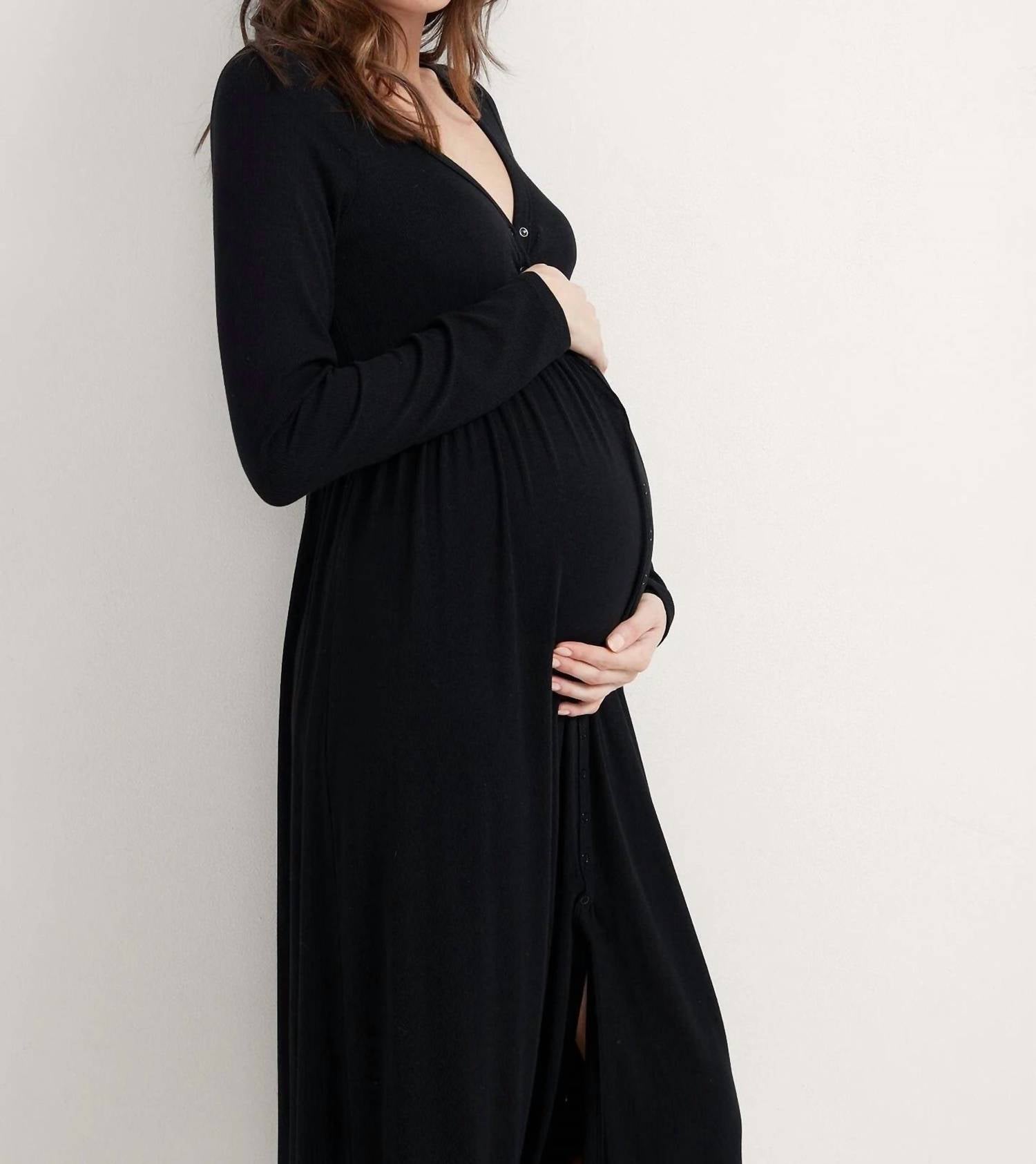 Hatch - The Softest Rib Nursing Maxi Dress