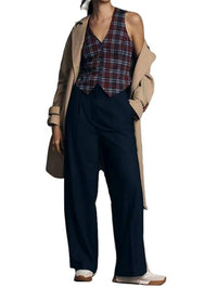 Eva Franco - Plaid Button-Front Vest