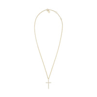 Eklexic - Women's Cz Cross Pendant Necklace