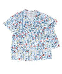 Katie J NYC Olivia Set in blue - kids' sleepwear - alternate view
