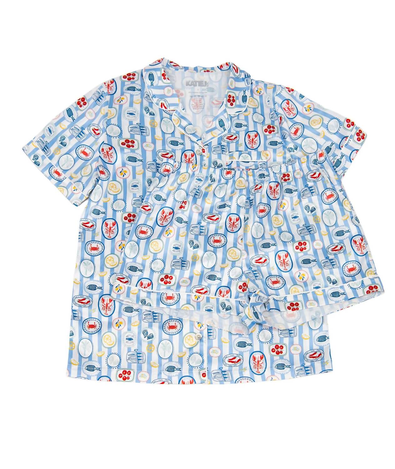 Katie J NYC Olivia Set in blue - kids' sleepwear - alternate view