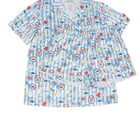 Katie J NYC Olivia Set in blue - kids' sleepwear - detail view