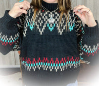Panhandle - Women's Turtleneck Sweater With Fringe