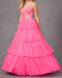 Juliet - Sleeveless A-line Ruffled Prom Dress
