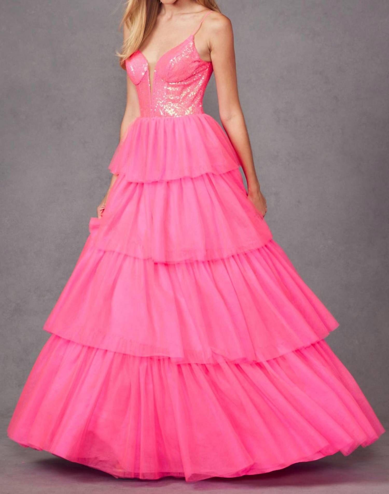 Juliet - Sleeveless A-line Ruffled Prom Dress