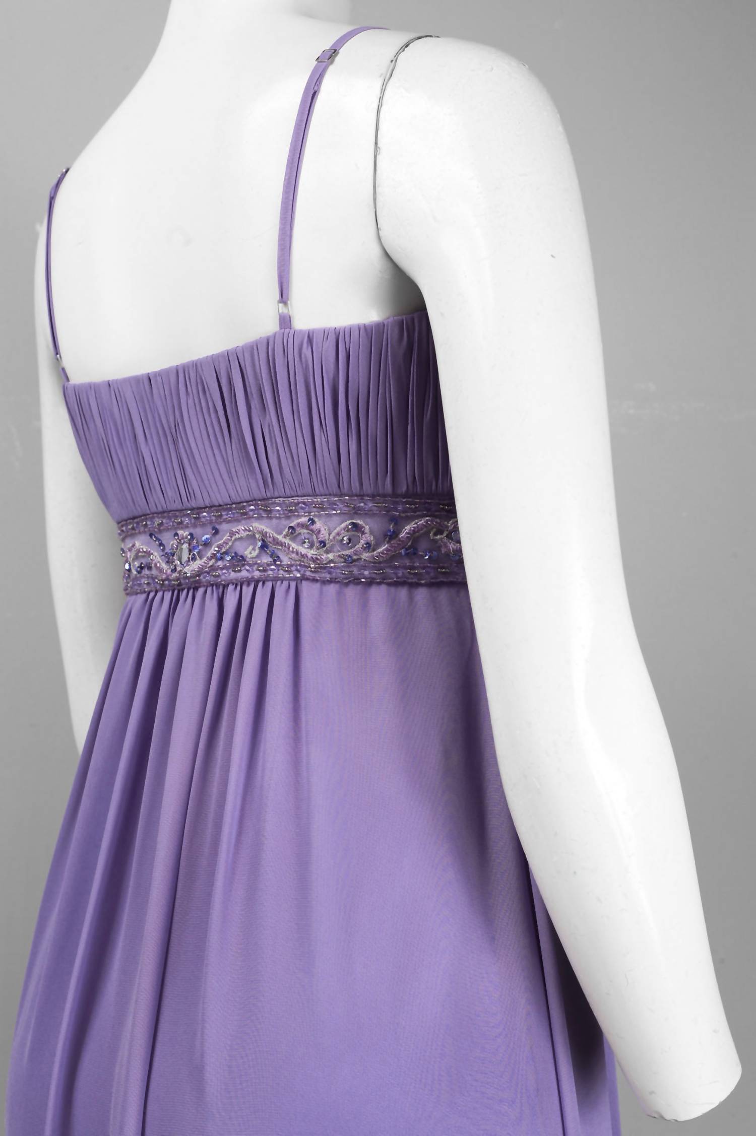Sue Wong - Spaghetti Strap Empire Waist A Line Dress