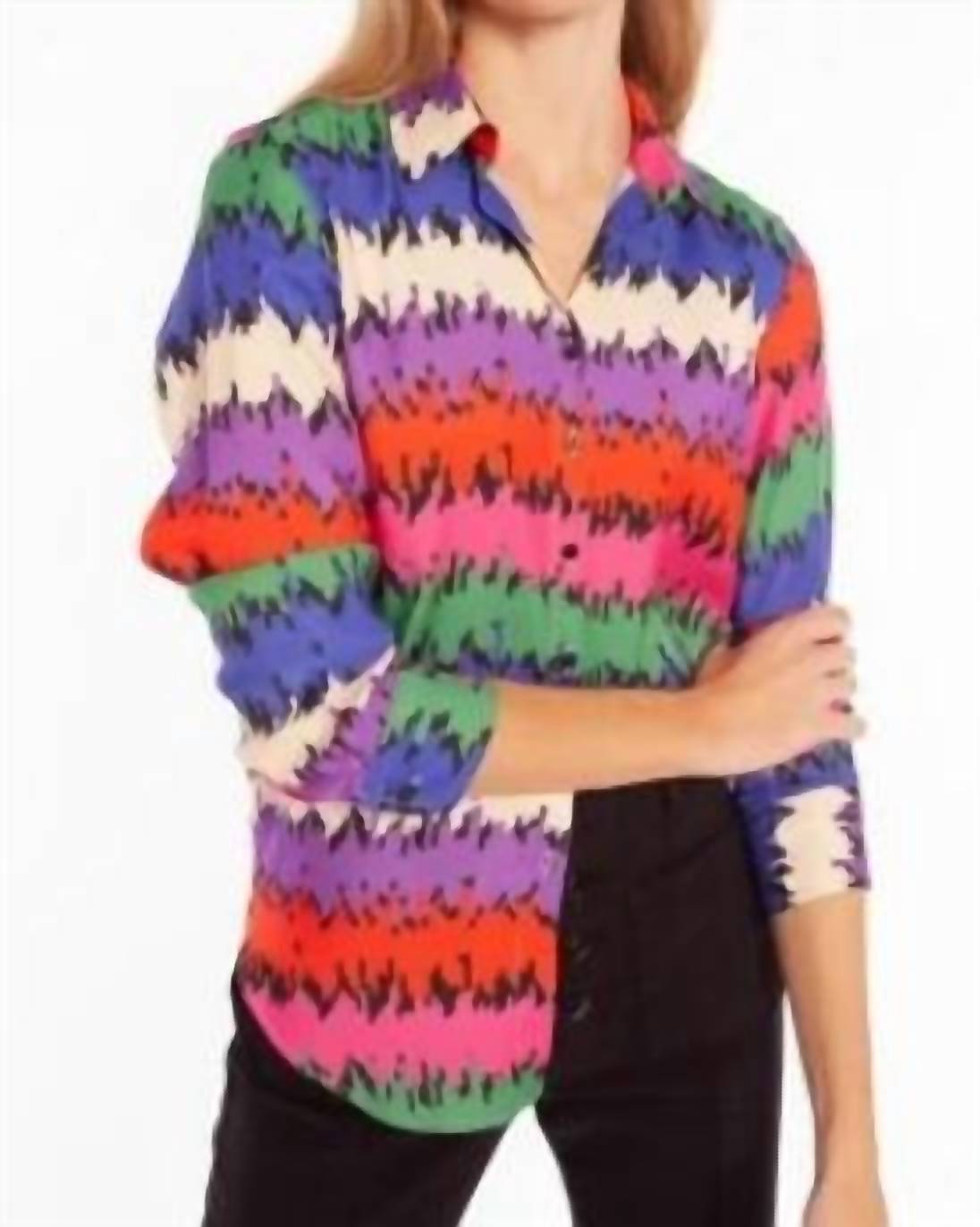 Vilagallo - Gaby Makasart Print Shirt Blouse