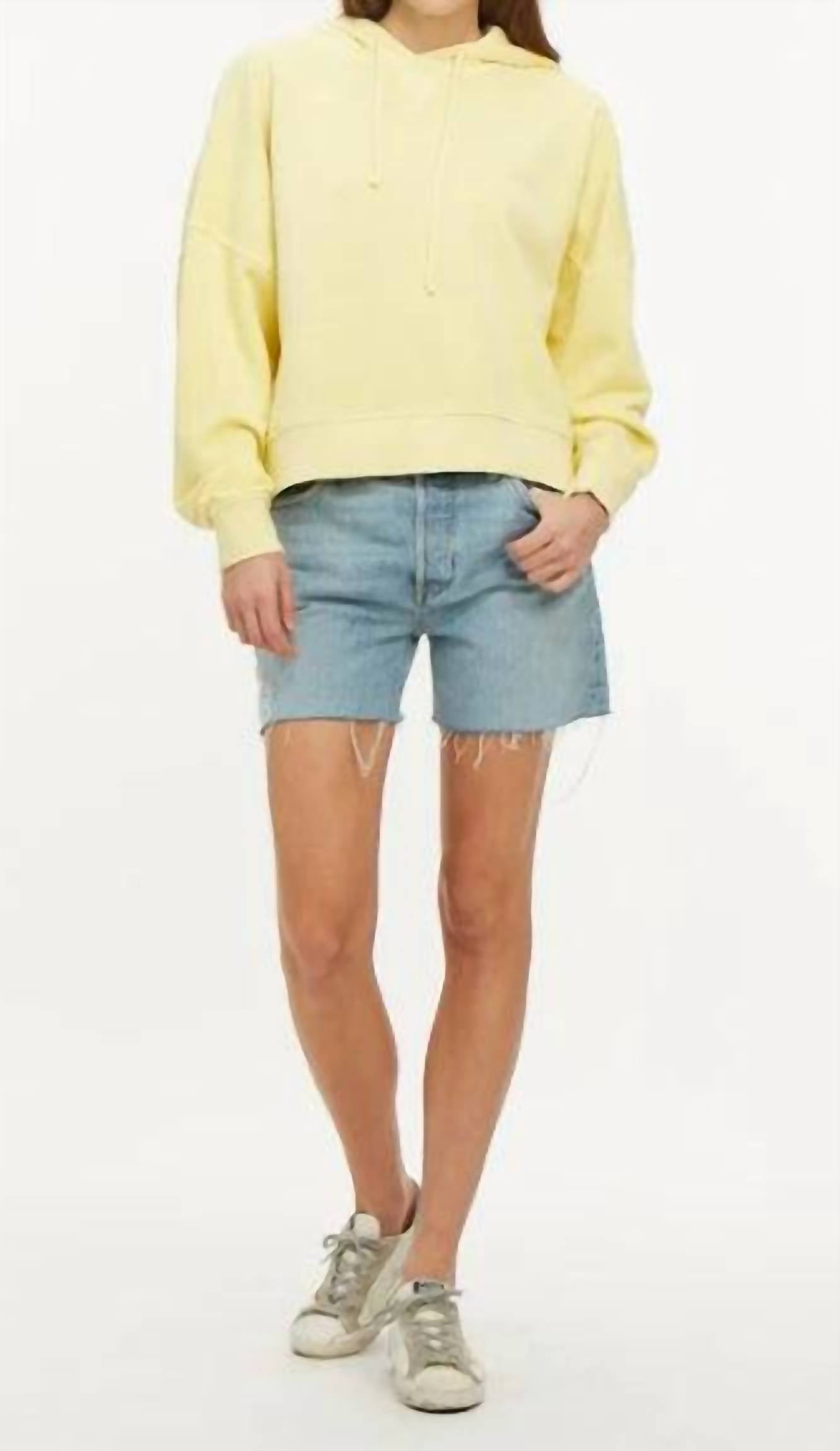 Raw Hem Denim Short
