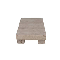 Creative Co-Op - Travertine Stone Footed Cheese & Serving Board