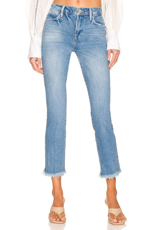 Frame - Le High Straight Raw Jeans
