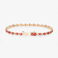 Diana M Jewels - Women's Oval Natural Sapphire Bracelet (7.00 Ct) - Elegant