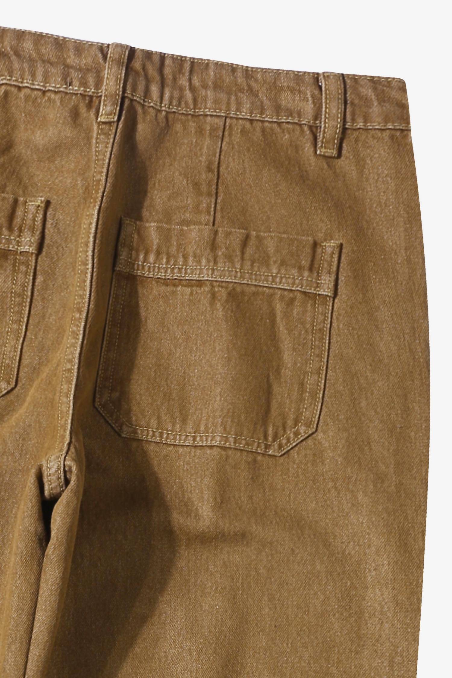 Le Mont Saint Michel Women's Polino Denim Pants in brown - women's pants - alternate view