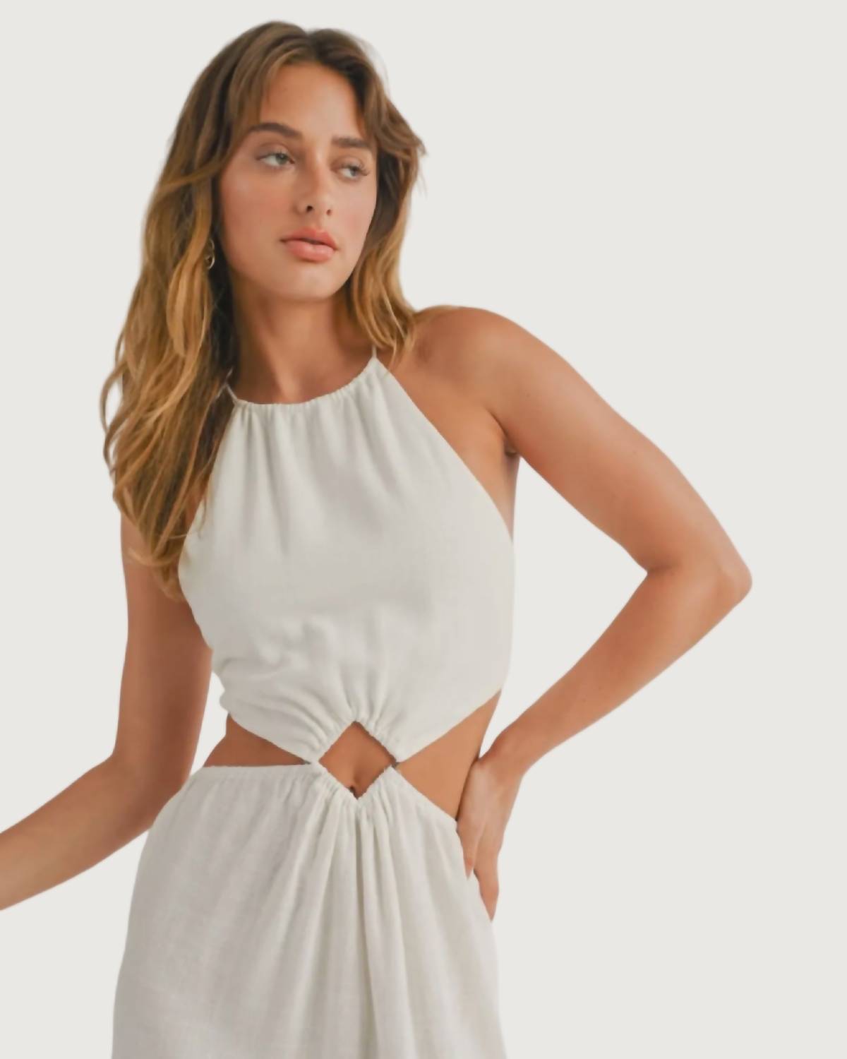 Sage The Label - Cove Halter Tie Dress