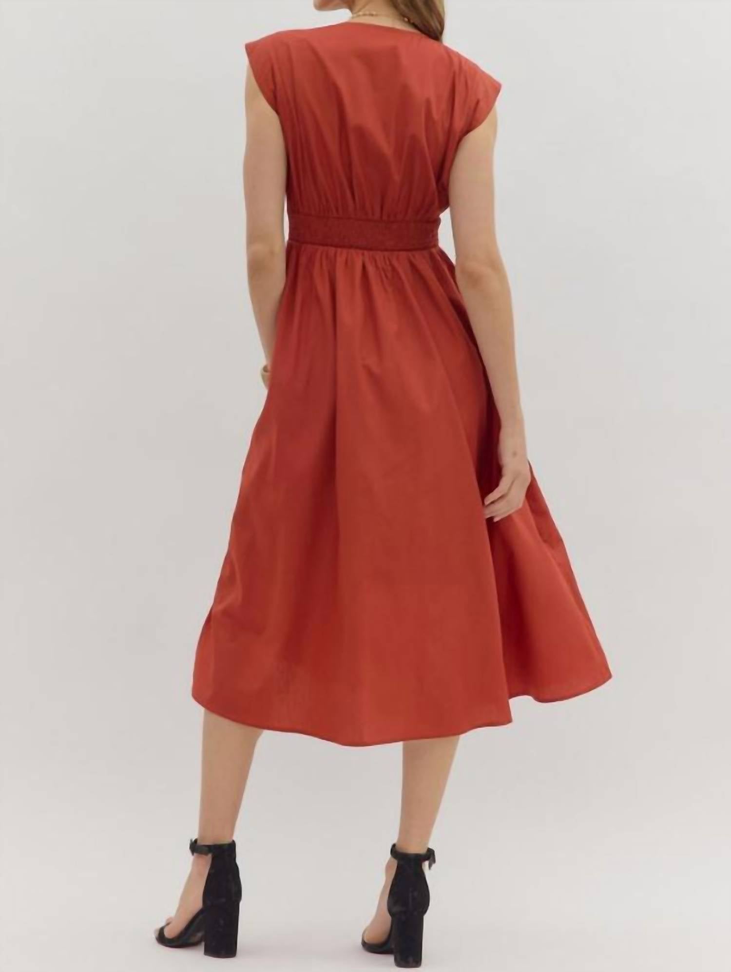 Entro - Haven Front Zip Midi Dress