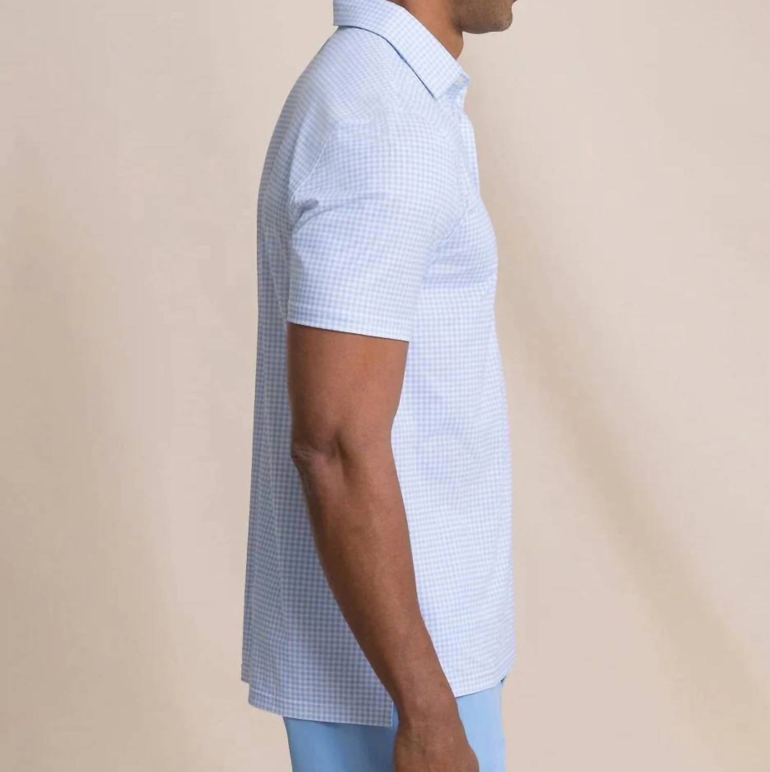 Southern Tide - Driver Island View Gingham Printed Polo