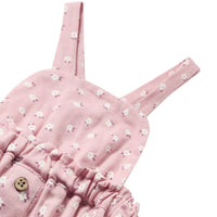 Mayoral - Kids 3 Piece Floral Overall Set