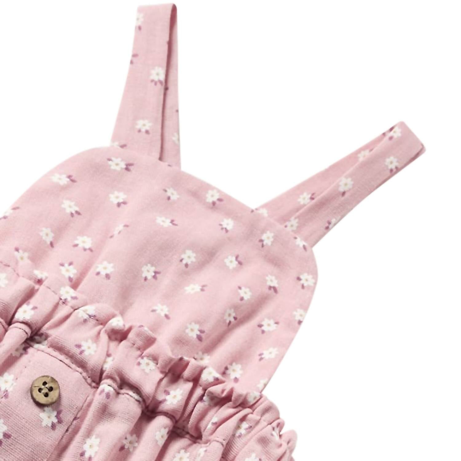 Mayoral - Kids 3 Piece Floral Overall Set