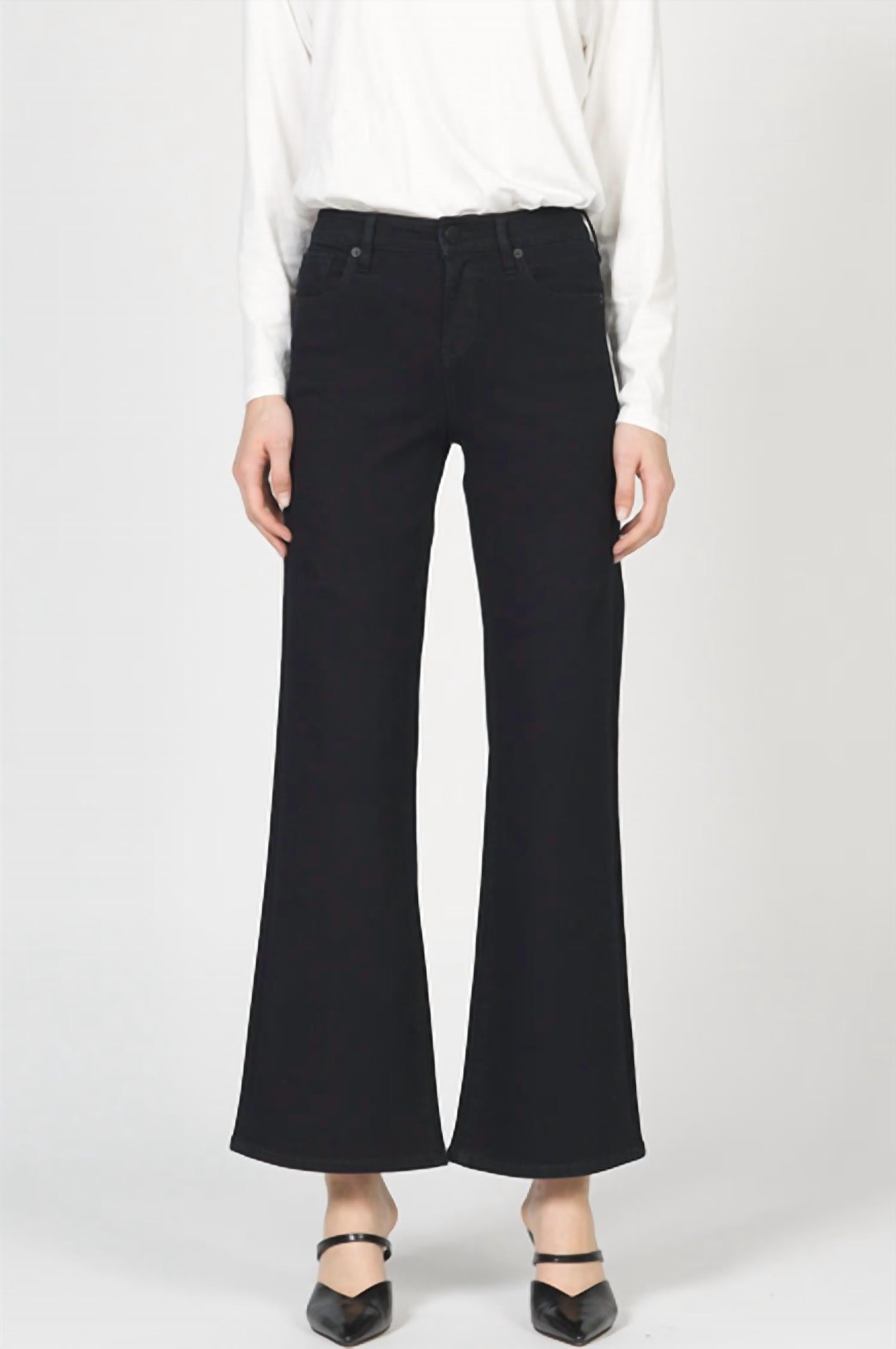 DEAR JOHN DENIM Micah Mid Rise Cut Off Hem Jean in grenada - women's jeans