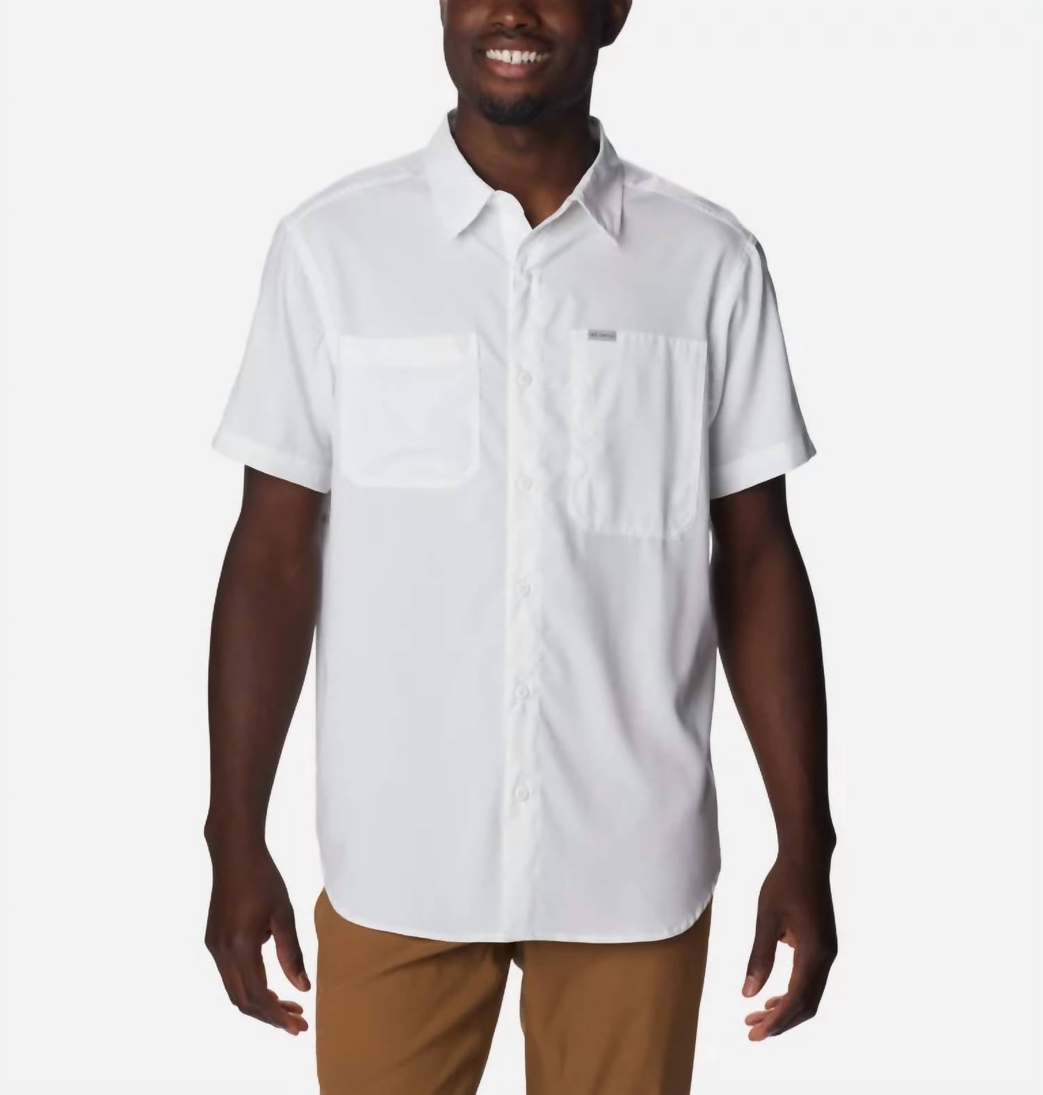 Columbia Silver Ridge Utility Lite Short Sleeve Shirt in white - men's shirt
