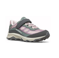 MERRELL Little Kid's Moab Speed A/c Low Waterproof Sneaker in dusty pink olive - kids' sneaker