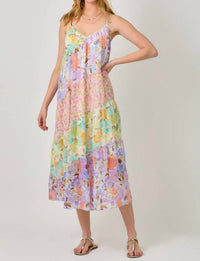 Mystree - Print Mixed Maxi Dress