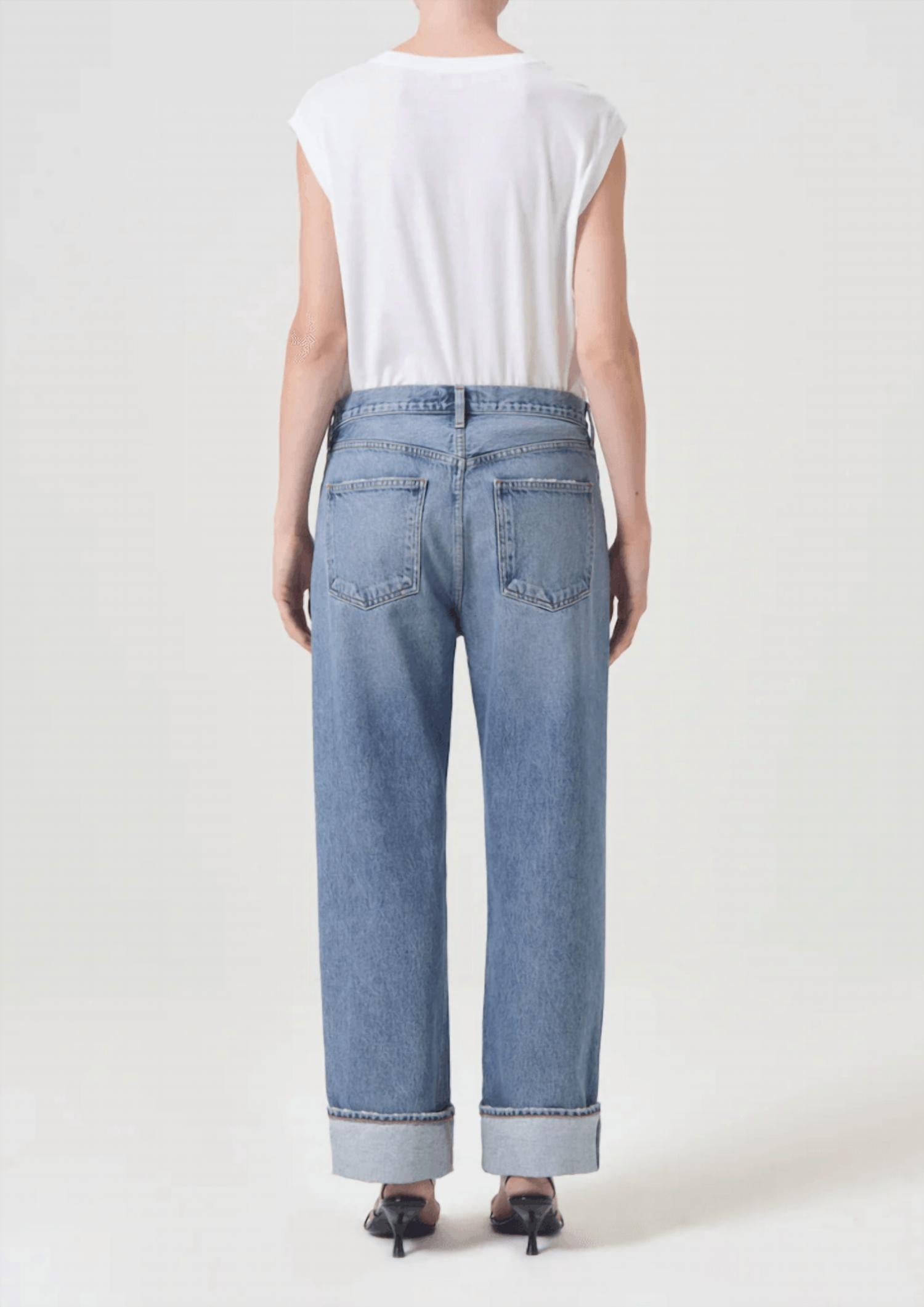Agolde - Fran Low Slung Straight Jeans