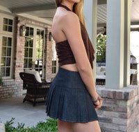8apart Junior Women's Genevieve Going Out Top in brown - women's tank top - alternate view