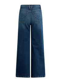 Hudson - Jodie High Rise Contrast Front Panel Wide Leg Jean