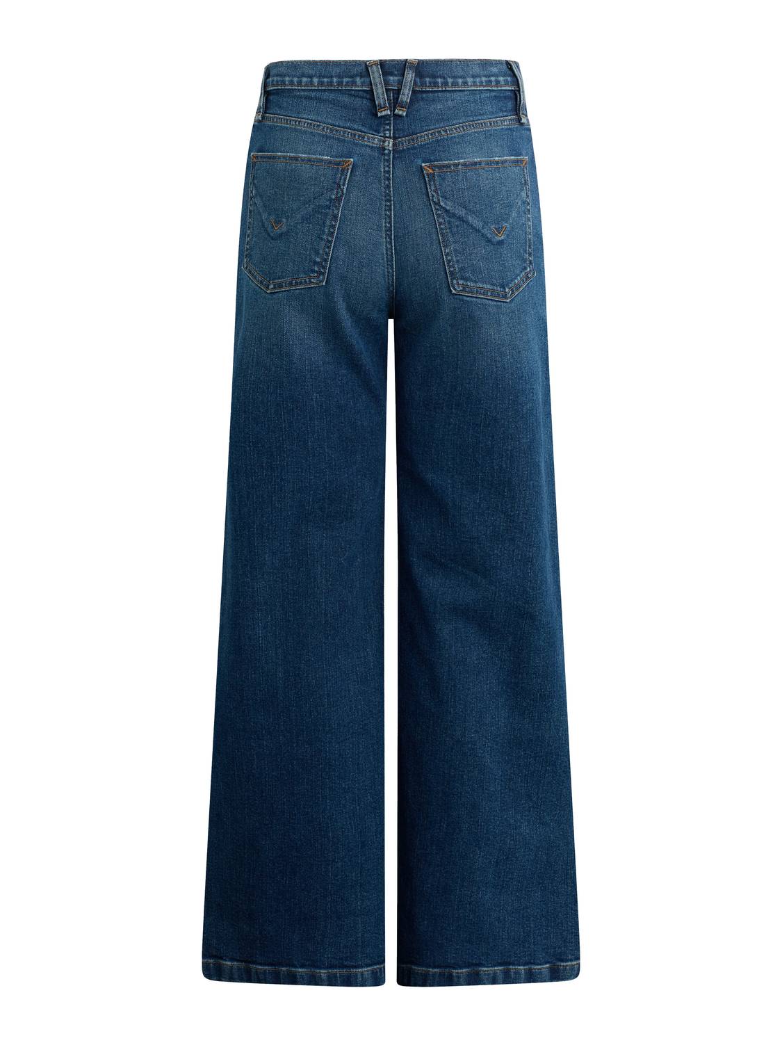 Hudson - Jodie High Rise Contrast Front Panel Wide Leg Jean