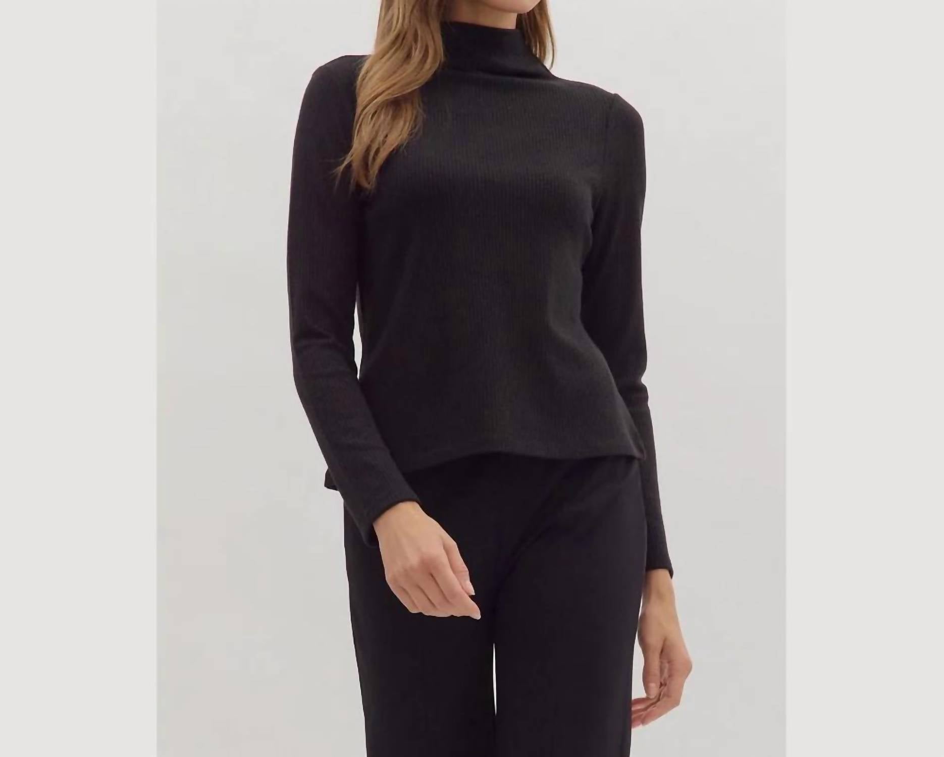 Entro - Long Sleeve Ribbed Sweater