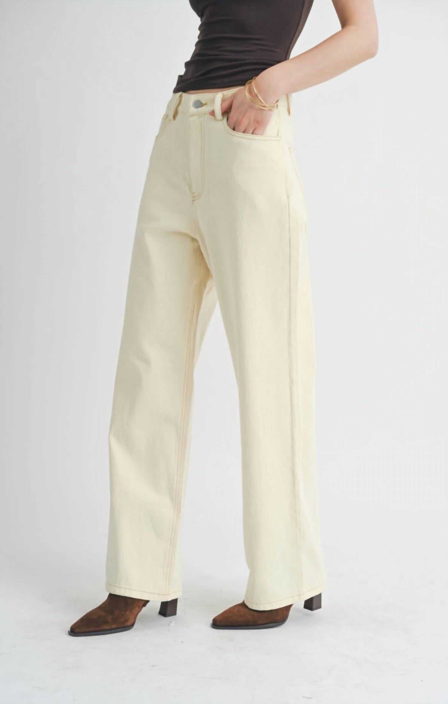 Sage The Label - Signature Back Seam Denim Pants