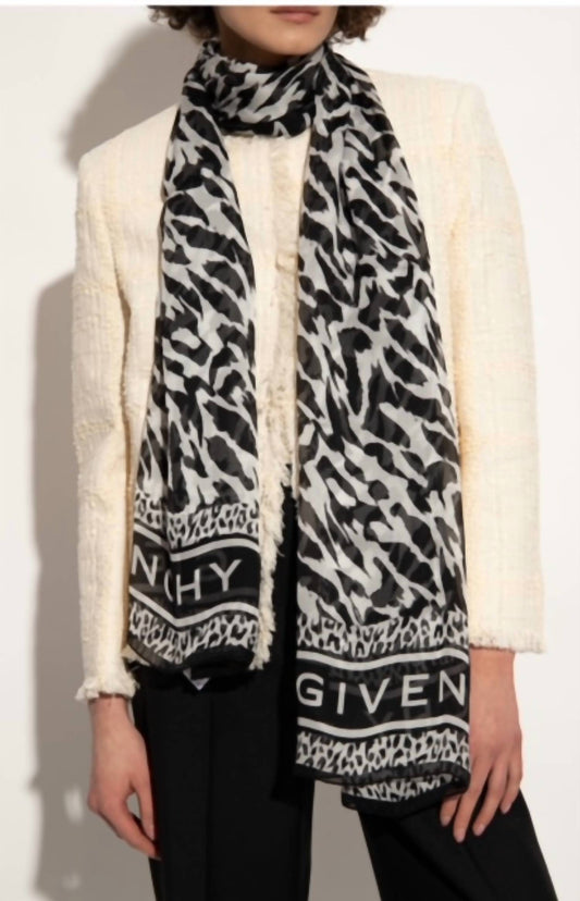 Givenchy - Silk Logo Monogram Pattern Scarf