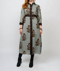 Uncle Frank - Double Button Bordered Dress