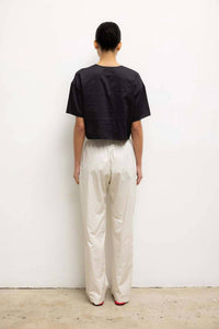 Leset - Yoko Short Sleeve Tie Top