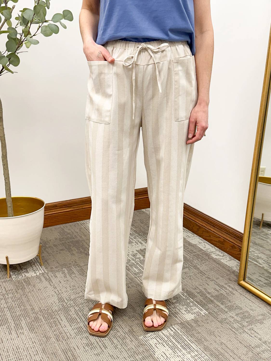 Wishlist - Striped Linen Pants