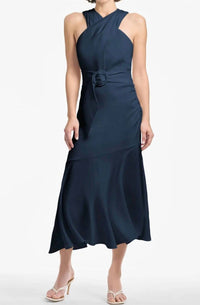 SACHIN & BABI Naomi Halter Midi Dress in midnight - women's dress
