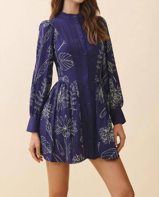Tcec - Long Sleeve Button Front Dress