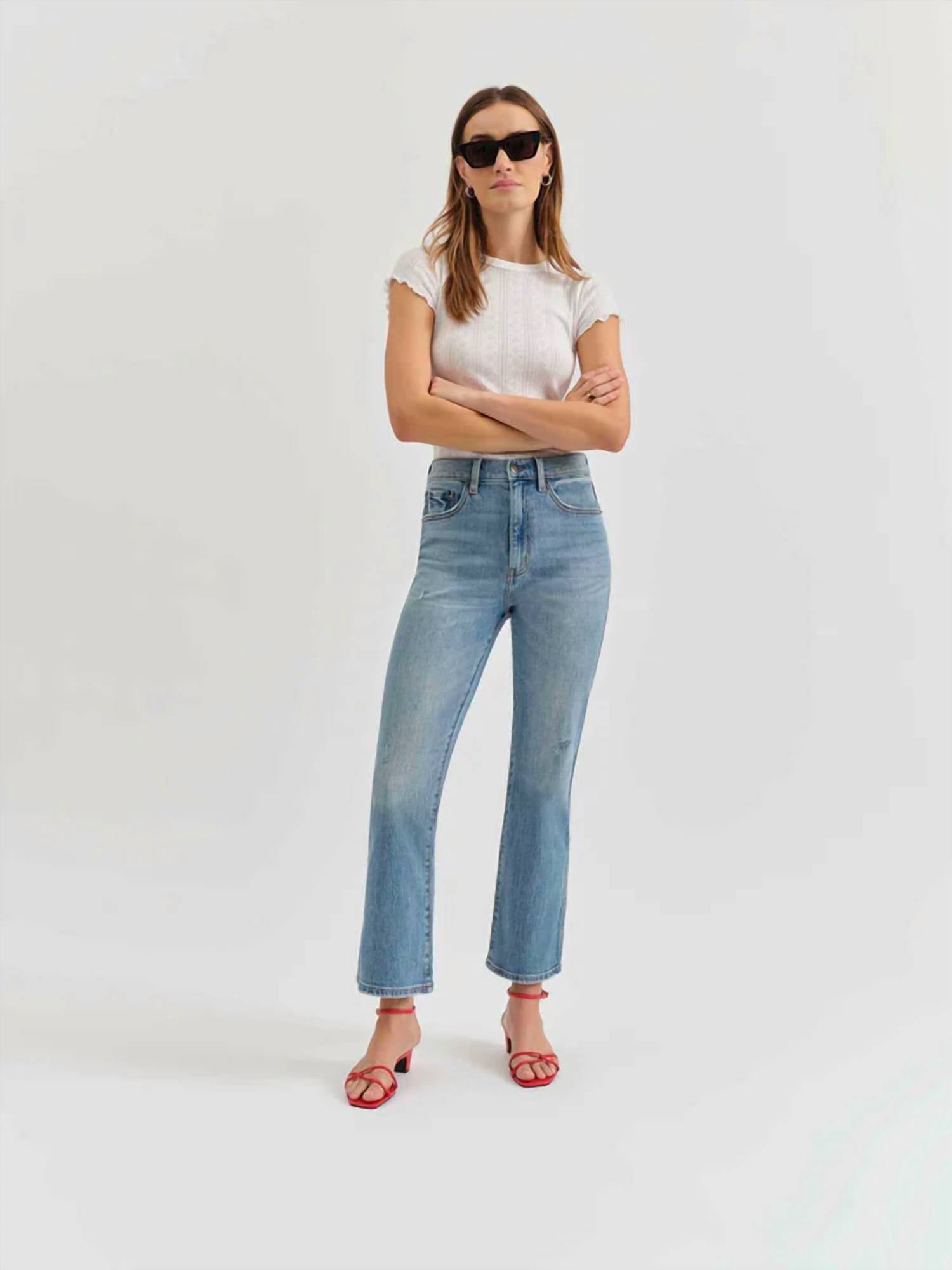 Daze - Soho High Rise Ankle Flare Jean