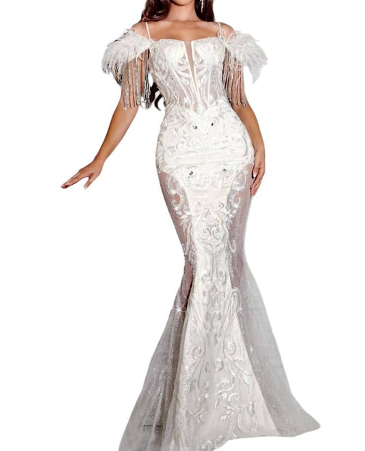 Portia&Scarlett - OFF-SHOULDER GLITTER DRESS