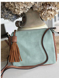 Jen & Co. - Women's The Sabrina Two Tone Crossbody Bag