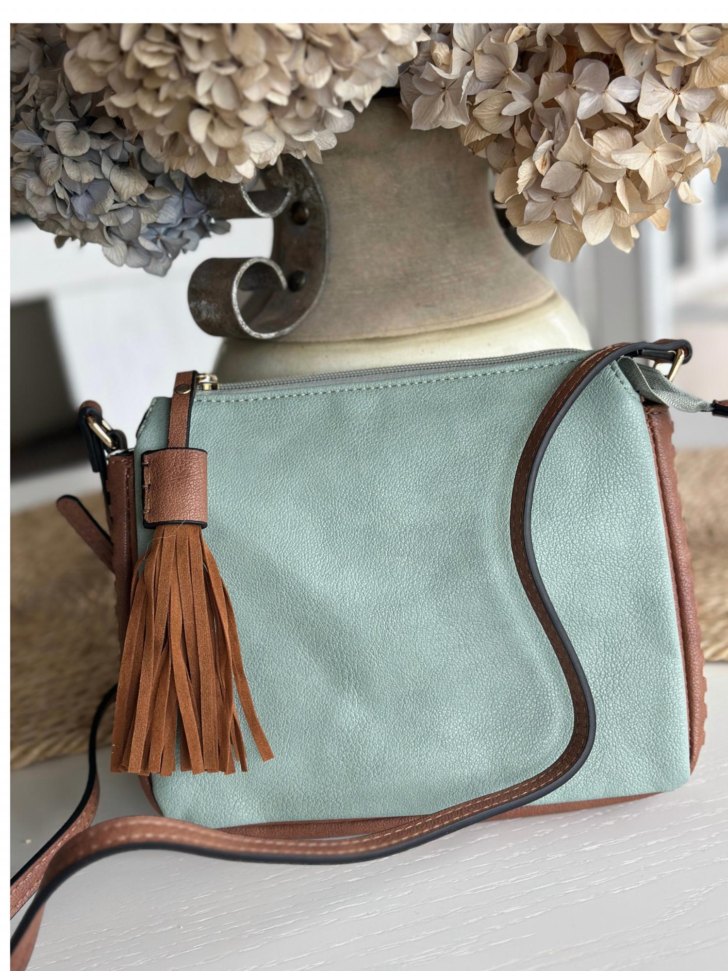 Jen & Co. - Women's The Sabrina Two Tone Crossbody Bag