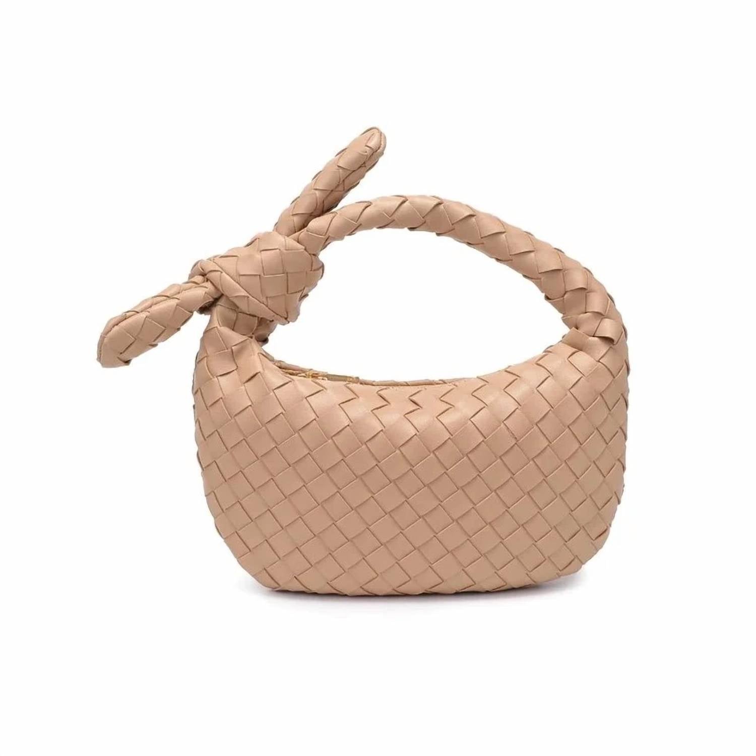 Urban Expressions - Women's Lizbeth Woven Knot Handle Clutch Bag