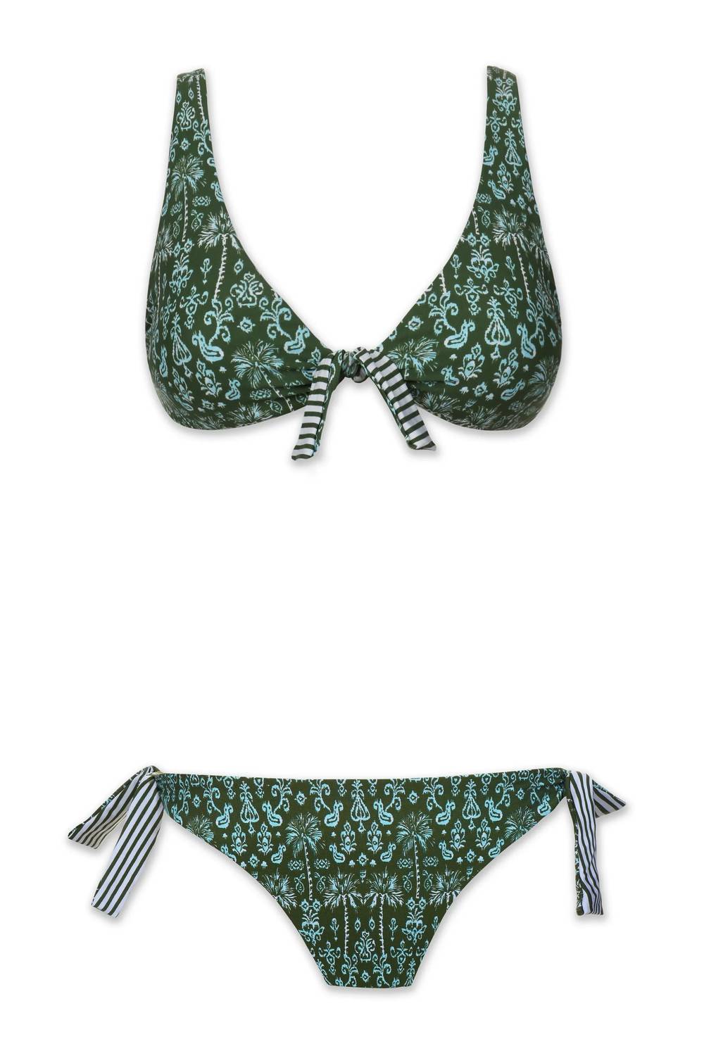 Helen Jon - Reversible Tie Front Bra Top