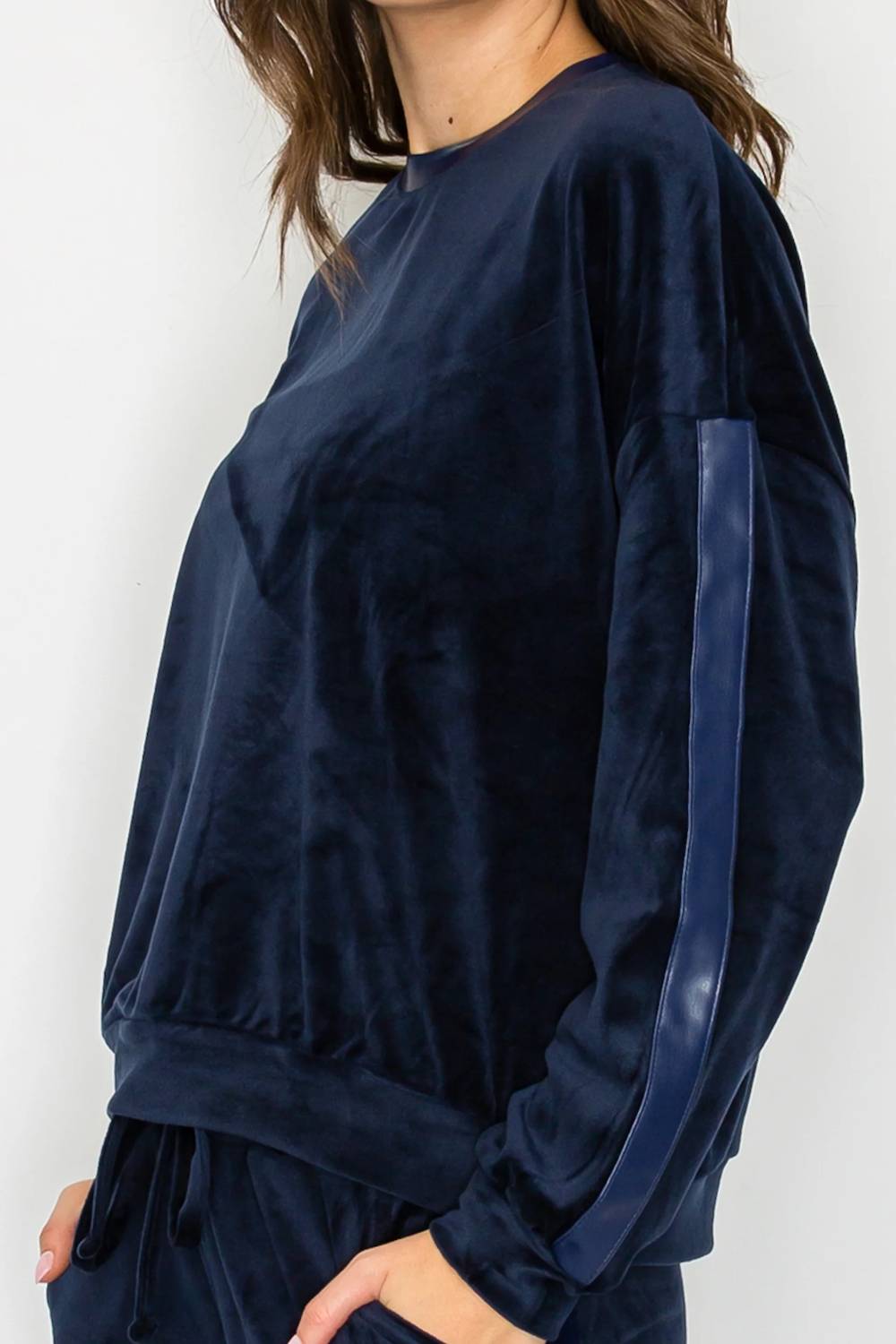 Knit Riot - Velour Lounge Crew Sweater