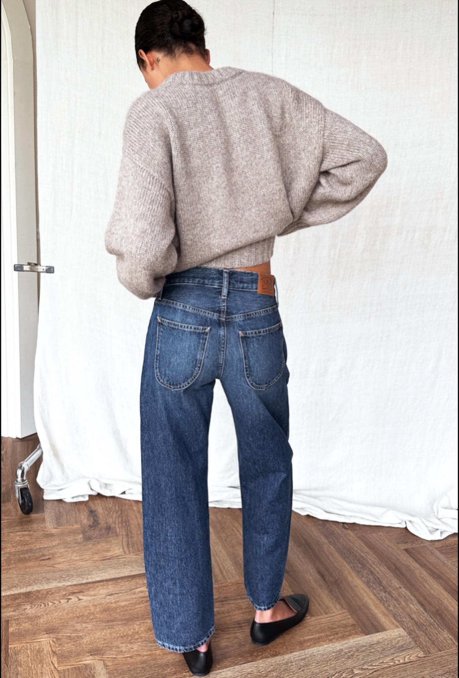 EMERSON FRY Twin Doves Barrel Denim Jeans in nova - women's jeans - detail view