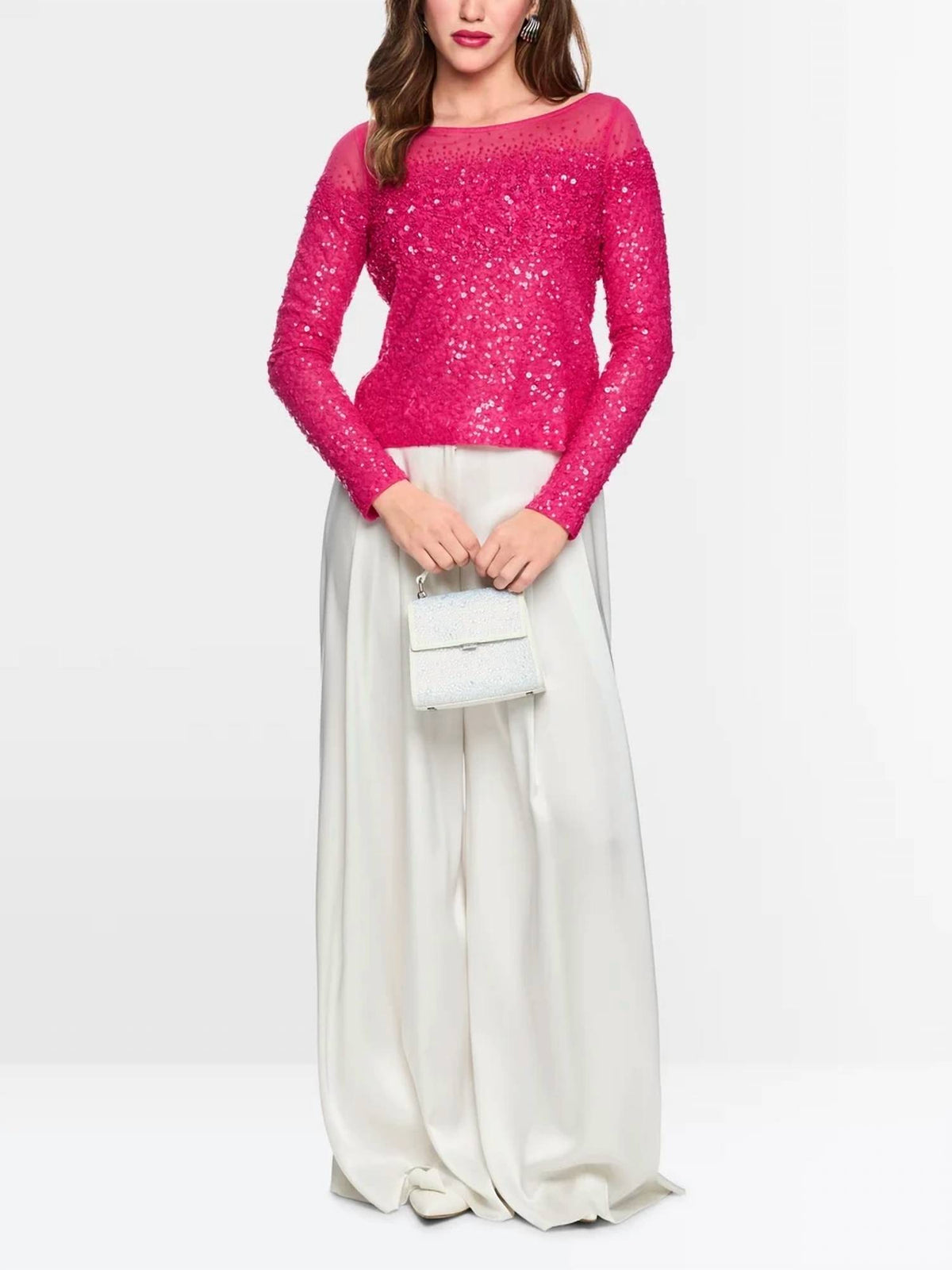 Marc Cain - Sequin Long Sleeves Top