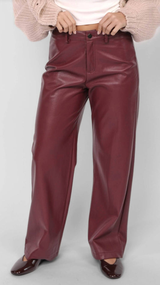 Sadie & Sage - Night Vision Faux Leather Pants